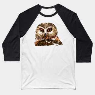 Saw Whet Owl Baseball T-Shirt